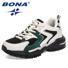 BONA New Designers Classics Sneakers Women Sports Shoes (Color: White light gray, size: 7.5)