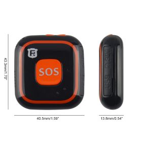 V28 Mini Smart Kids GPS Tracker Two Way Audio Communication (colour: oranger)