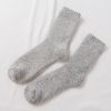 5 Pairs Socks Men Super Thick Solid Sock Merino Wool