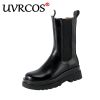 High Quality Genuine Leather Autumn Boots For Women Platform Chelsea Boot