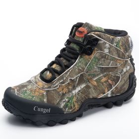 NEW Camo Tactical Boots Men Waterproof Military Tactical Boots (Color: camo, size: 46)