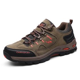 High Quality Men Hiking Shoes (Color: Khaki, size: 41)