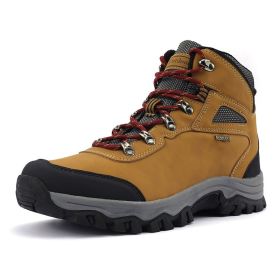 Waterproof Hiking Boots Men Autumn Winter Non-slip Lightweight Breathable (Color: B2025-Y, size: 42)