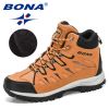 BONA New Designers Nubuck Mountain Climbing Shoes Men Plush Quality