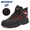 BONA New Designers Action Leather Plush Hiking Boots High Top