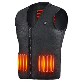 Heat Jacket Vest 3 Heat levels  Adjustable USB (size: XL)