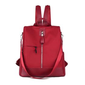 Backpack New Trend Female Waterproof Shoulder Bags (Color: Red)