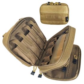 Excursion Gear Organizer;  Backpack Organizer | Utility MOLLE Bag Pouch (Color: Tan)