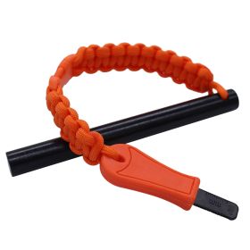 Hot Strike Ferro Rod Fire Starter (Color: Orange)