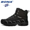 BONA New Trendy Design Men Hiking Shoes Anti-Skid Mountain Climbing Boot