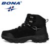 BONA New Designers Genuine Leather Hiking Shoes Winter Sneakers Men