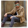 Men Cotton Luxury Casual Fashion Coat Stand Collar Zipper