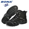 BONA New Trendy Design Men Hiking Shoes Anti-Skid Mountain Climbing Boot