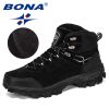 BONA New Designers Genuine Leather Hiking Shoes Winter Sneakers Men