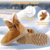 Women Ladies Snow Boots Super Soft Fabric Mid-Calf