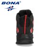 BONA New Designers Action Leather Plush Hiking Boots High Top