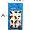 12pcs/Set Insects Flies Fly Fishing Lures Bait