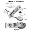 420 Camping Knife Cutlery Multi-function Table Knife Stainless Steel