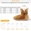 Women Ladies Snow Boots Super Soft Fabric Mid-Calf