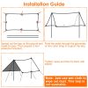 Waterproof Camping Tarp Kit Tent Canopy