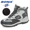 BONA New Arrival Action Leather Hiking Shoes Men Trekking Sneakers