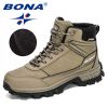 BONA New Designers Nubuck Hiking Shoes Men Trekking Tourism