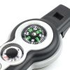 1pc 7 In 1 Safety Whistle; Magnifier; Flashlight & Compass