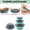 3pcs/set Camping Bowl; Silicone Collapsible Bowl