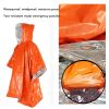 2pcs Emergency Blanket Poncho; Ultralight Waterproof Thermal