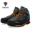 DWZRG Men Hiking Shoes Waterproof Leather Shoes Climbing & Fishing Shoes