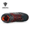 DWZRG Men Hiking Shoes Waterproof Leather Shoes Climbing & Fishing Shoes