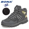 BONA New Designers Action Leather Plush Hiking Boots High Top