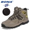 BONA New Designers Action Leather Plush Hiking Boots High Top