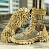 Waterproof Military Men Tactical Boots Camouflage