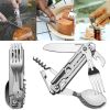 420 Camping Knife Cutlery Multi-function Table Knife Stainless Steel