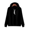 Women Casual Solid Color Long Sleeve Hooded Sweatshirts