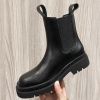 High Quality Genuine Leather Autumn Boots For Women Platform Chelsea Boot