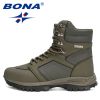 BONA New Designers Action Leather Winter Ankle Boots Men Tactical Plush