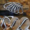 Aluminum D-Ring Locking Carabiner Light but Strong (Pack of 10)