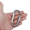 Aluminum D-Ring Locking Carabiner Light but Strong (Pack of 10)