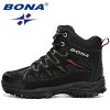 BONA New Designers Nubuck Mountain Climbing Shoes Men Plush Quality