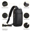 Men's Sling Backpack Waterproof Anti-theft Shoulder Crossbody Chest Bag