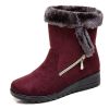 Women New Ankle Snow Boots For Winter Wedges Heels Botas Mujer