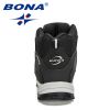 BONA New Arrival Action Leather Hiking Shoes Men Trekking Sneakers