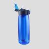 Portable Water Filter Bottle BPA Free Water Purifier with Integrated Straw