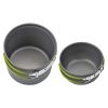 5Pcs Camping Cookware Mess Kit with Lightweight Aluminum Pot