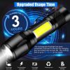 Mini Led Flashlight With Storage Box Portable Rechargeable Zoom